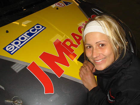 Camilla Stephansen klar til DTC på Sturup Raceway.